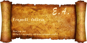 Enyedi Adina névjegykártya